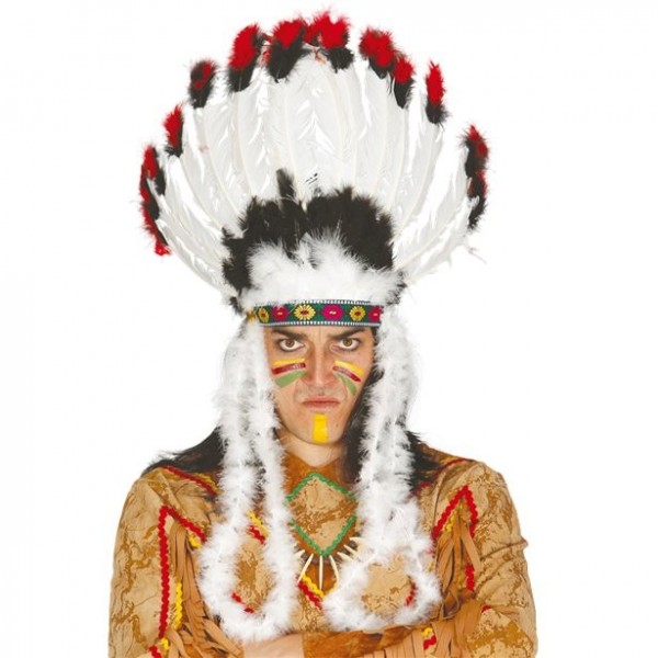 Indianer Häupfling Federkopfschmuck für Erwachsene