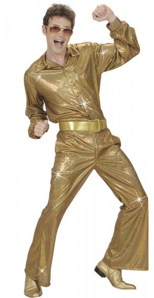 Glitzerhemd Disco Fever Gold 4