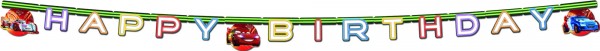 Cars Neon City Birthday Girlande 2,2m