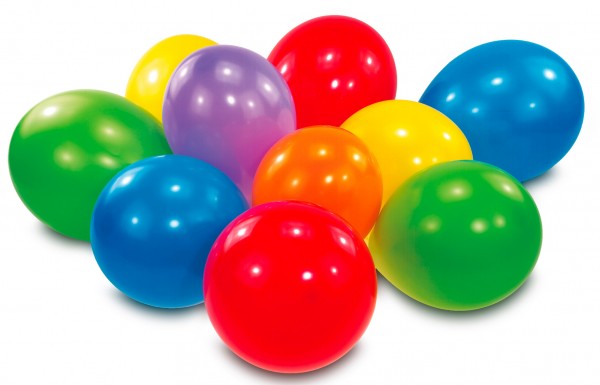 30 Luftballons Bunt 17,8 cm