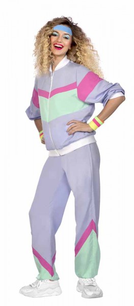 80er Jahre Trainingsanzug lavendel unisex 4