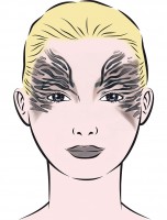 Zebra Schminkschablone