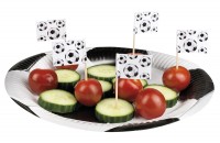 24 Fußball Fan Party Spieße 7cm