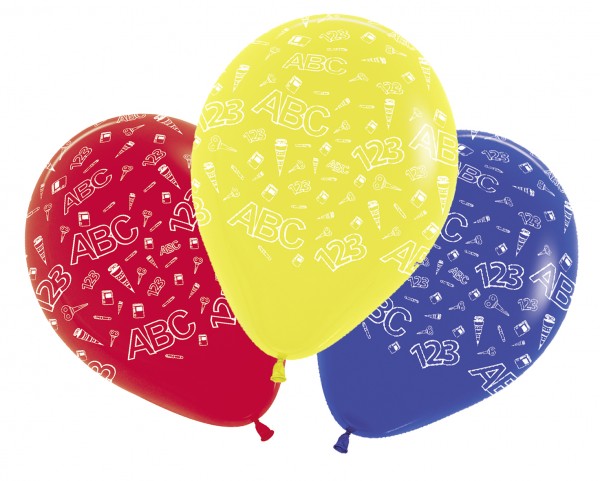 5 Schulanfang Luftballons 30cm