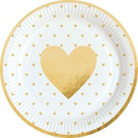 8 Little love Pappteller 23cm