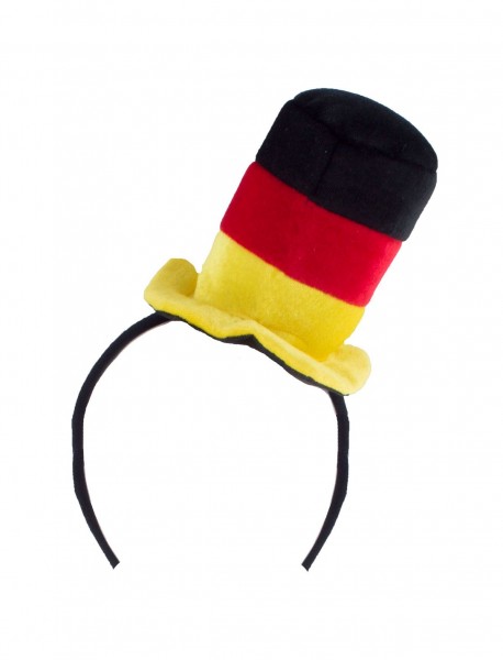 Haarreifen mit kleinem Deutschlandhut