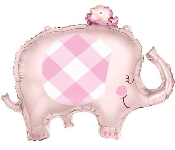 Rosa Baby Elefant Folienballon 74cm