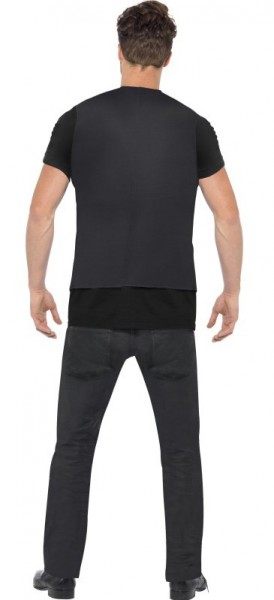 Blutiges Gestreiftes B Psychopathen Kostüm 2