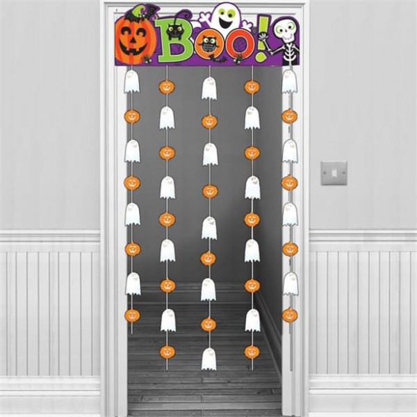 Halloween Gruselmonster Türvorhang 1,9m
