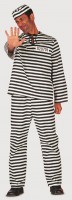 Inmate Gestreiftes Herrenkostüm