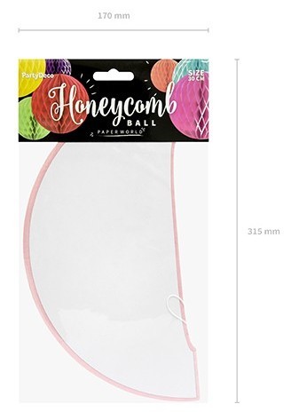 Wabenball Lumina pink 30cm 3