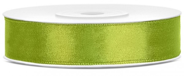 25m Satin Geschenkband apfelgrün 12mm breit