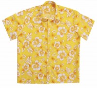 Gelbes Hawaiiblumen Hemd Pietro