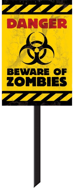 Zombie Town Warnschild 24,7 x 38cm