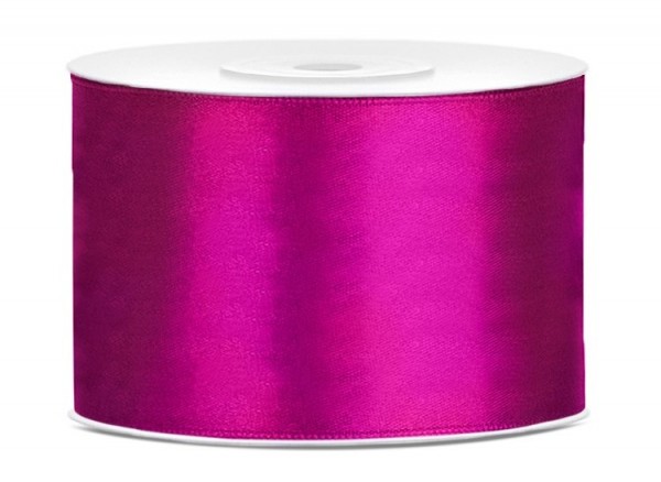 25m Satin Geschenkband fuchsia 5cm breit