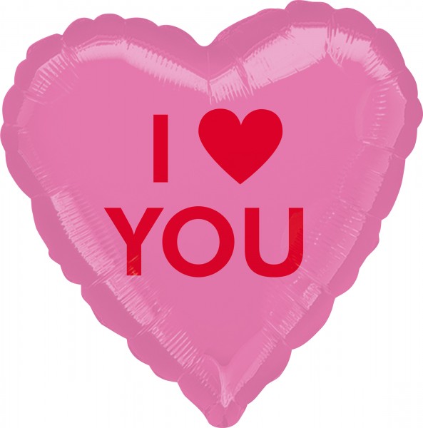 Folienballon Candy Heart I LOVE YOU
