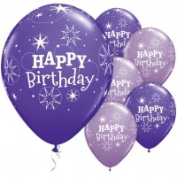 25 födelsedagsballonger Violetta 28cm