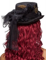 Schwarzer Rocker Fedora Hut