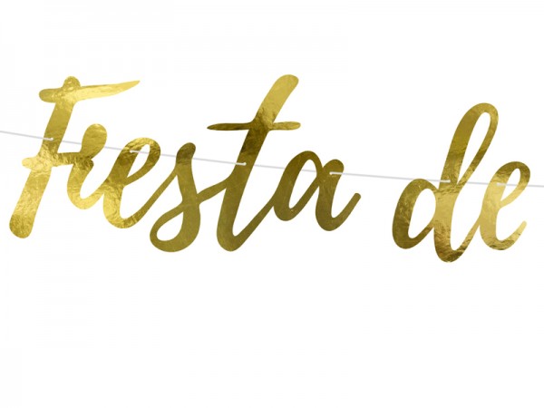 Fest der Toten Girlande gold 1,6m x 22cm 2