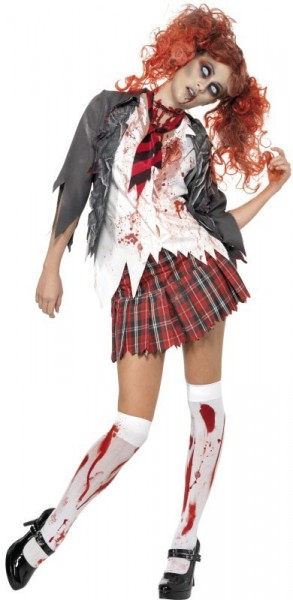 Schulmädchen Zombie Kostüm