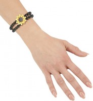 60er Jahre Perlenarmband Sunflower