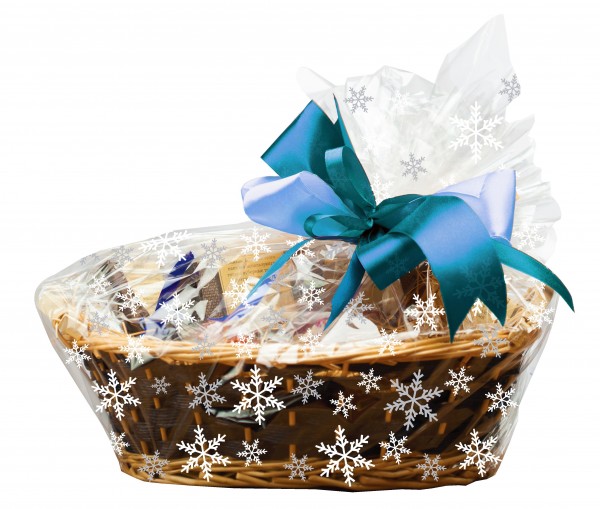 6 Schneeflocken Geschenktüten 41 x 46cm