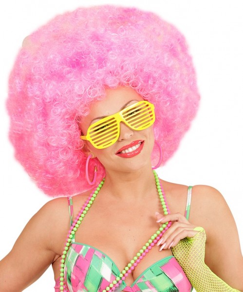 Neon Pinke Party Creolen 3
