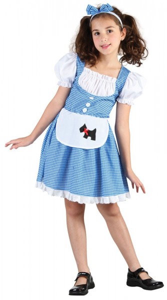 Blau-Weiß Kariertes Bayernmadl Kostüm