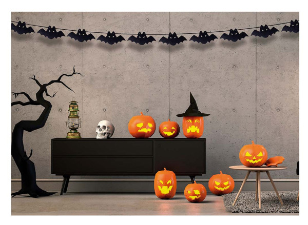 Fledermaus Girlande für Halloween 3m