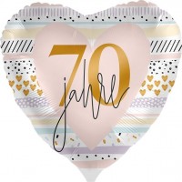 70 Rosige Jahre Folienballon 46cm