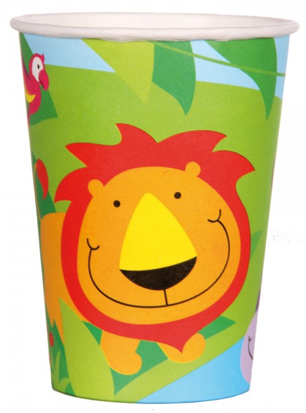 6 Happy Jungle Becher 250ml