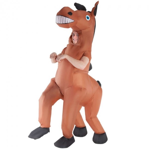 Aufblasbares Pferde Kostüm XXL unisex