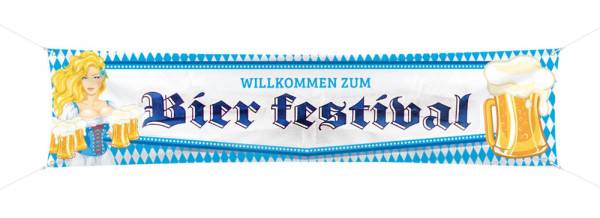 Bier Festival Banner Bier Liesl 1,8m x 40cm