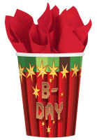 8 TNT Pixel Party Pappbecher 250ml