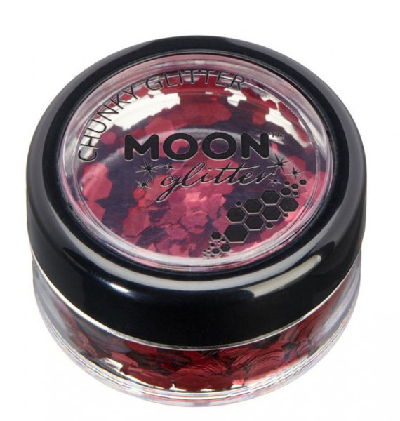Grobes Chunky Glitter in Rot 3g