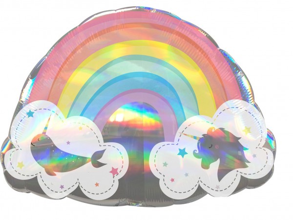Fantasyland Regenbogen Ballon 71 x 50cm