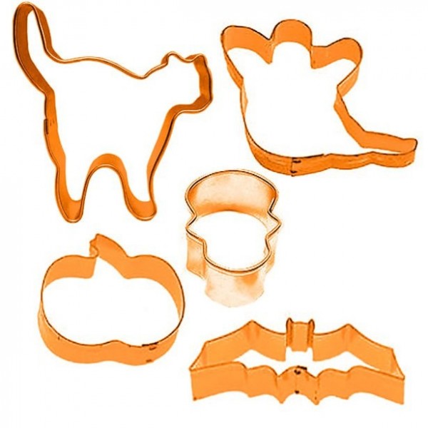 5 Halloween Plätzchen Ausstecher 10cm