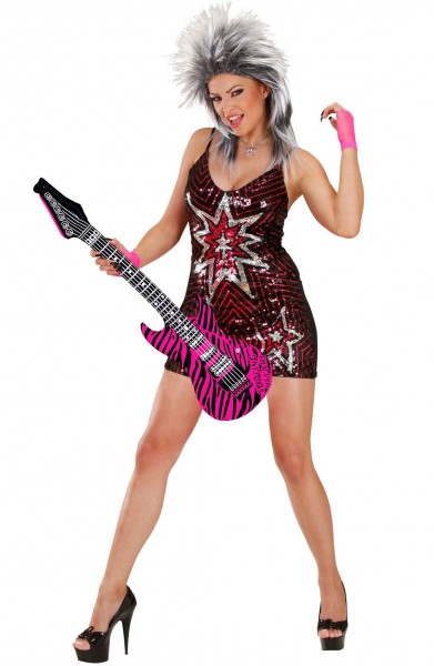 Pinky Zebra Aufblasbare Gitarre 105cm 2