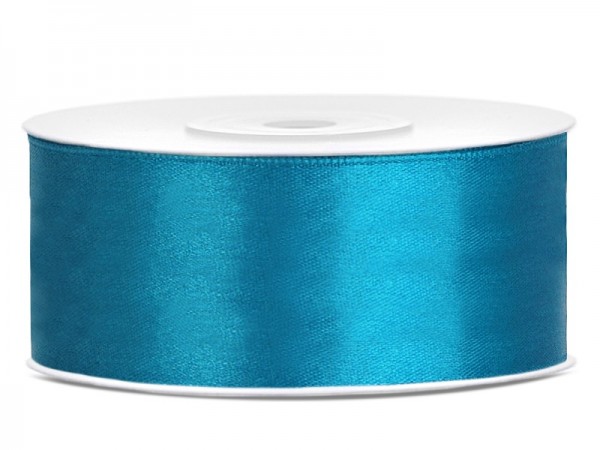 25m Satin Geschenkband türkis 25mm breit