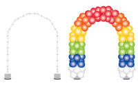 Ballonbogen-Gestell Rainbow 2,26 x 2,51m