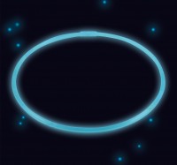 Power Glowstick Halskette 51cm Blau