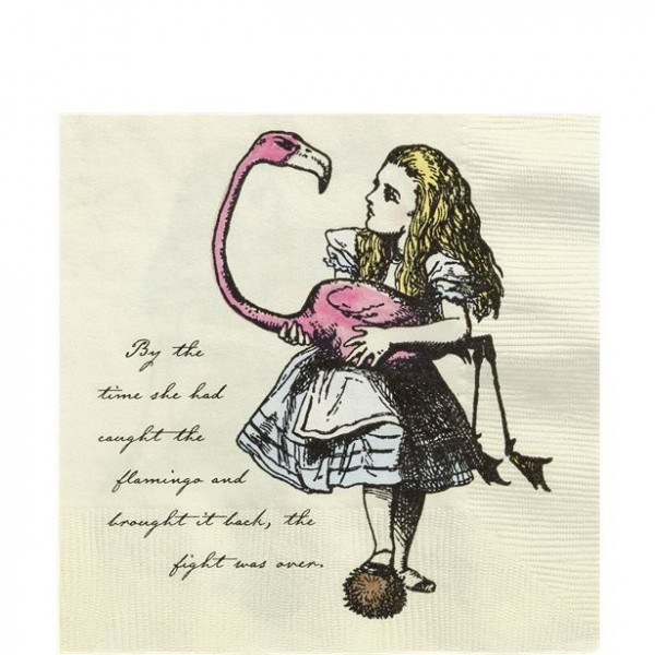 20 Alice im Wunderland Nostalgie Servietten 33cm