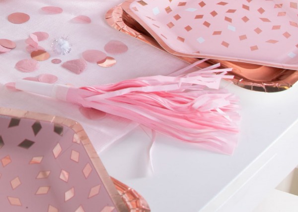 8 Tröten Flitter roségold 2