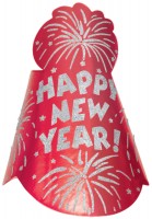 Happy New Year glitzernder Partyhut
