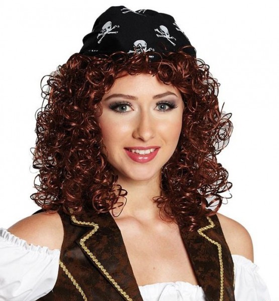 Kringellocken Piraten Perücke
