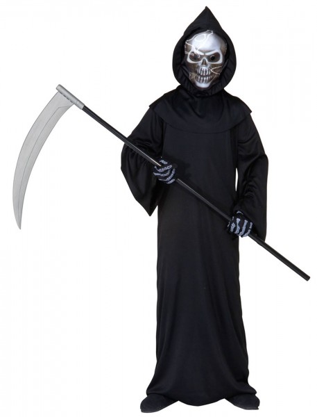 Sensenmann Kinderkostüm Mit Maske und Handschuhen