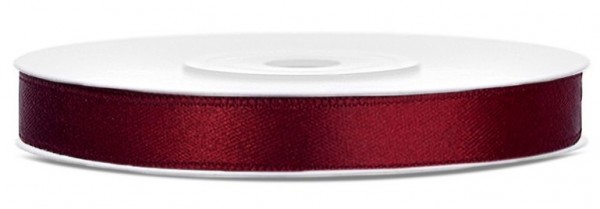 25m Satin Geschenkband burgunder 6mm breit