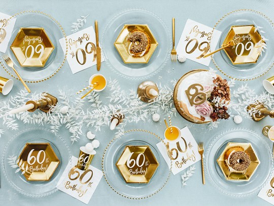 Glossy 60th Birthday Tortenkerze 7,5cm 4