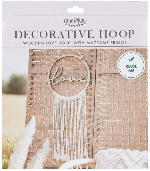 Boho Love Makramee Wanddeko 25,5cm 3