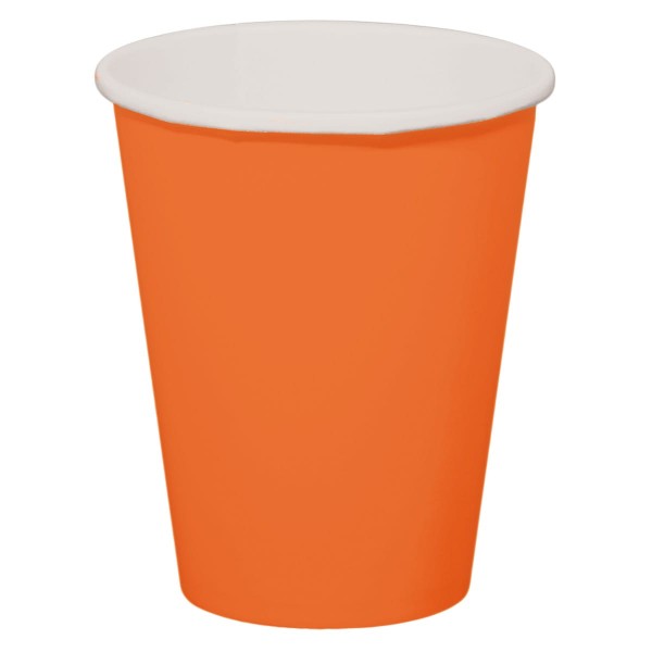 8 Pappbecher Cleo orange 350ml